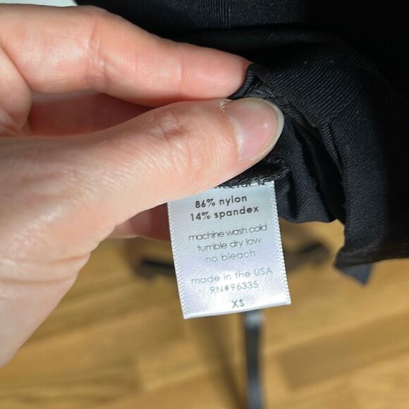 NWT Susana Monaco Witchy Asymmetrical Hemline Long Sleeves Women's Black Dress S - Picture 11 of 11